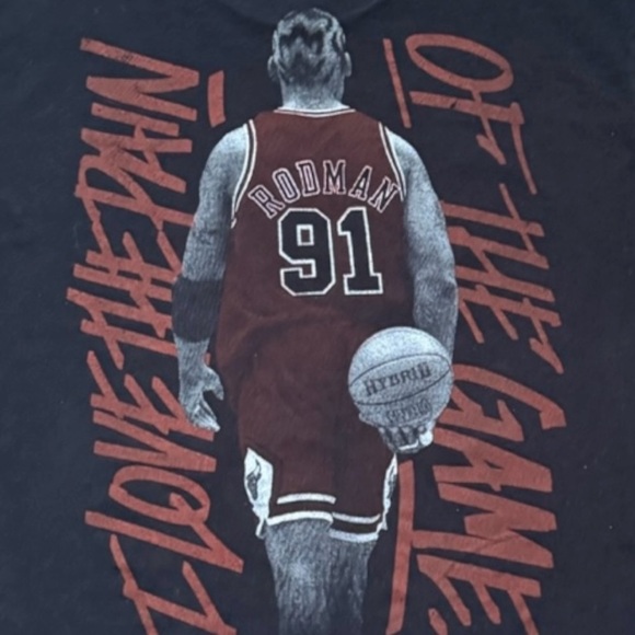 💟💎Dennis Rodman Vintage Short Sleeve Tee - Picture 5 of 12
